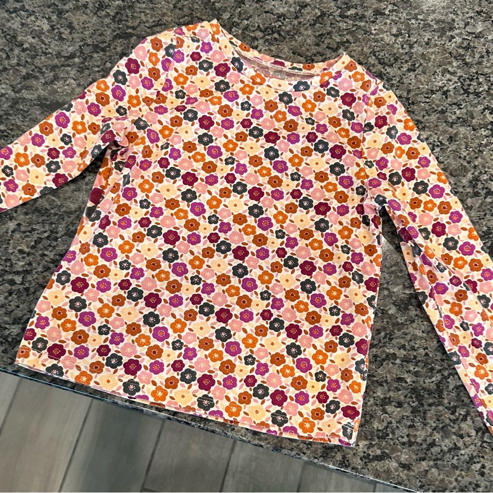 FabKids fall foliage LS tee EUC!